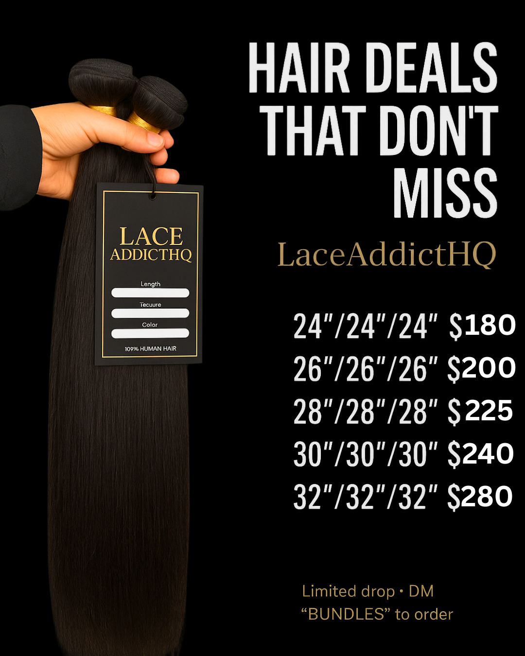 Silky Straight Premium Bundles | LacedAddictHQ
